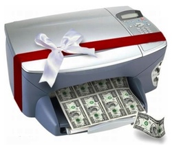 Money shop printing machine